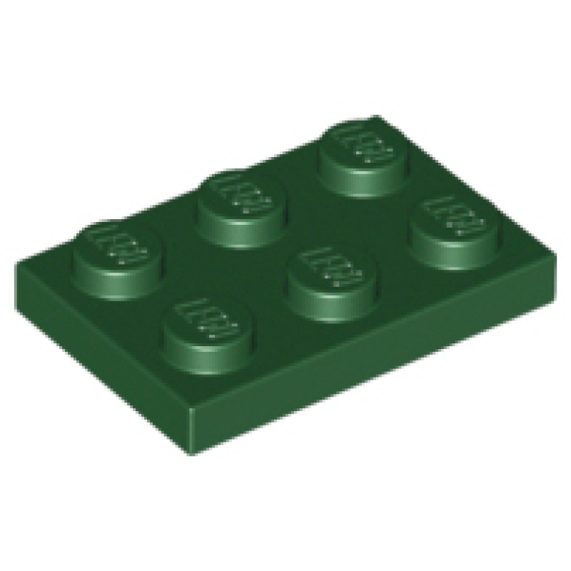 Plaat 2x3 Dark Green